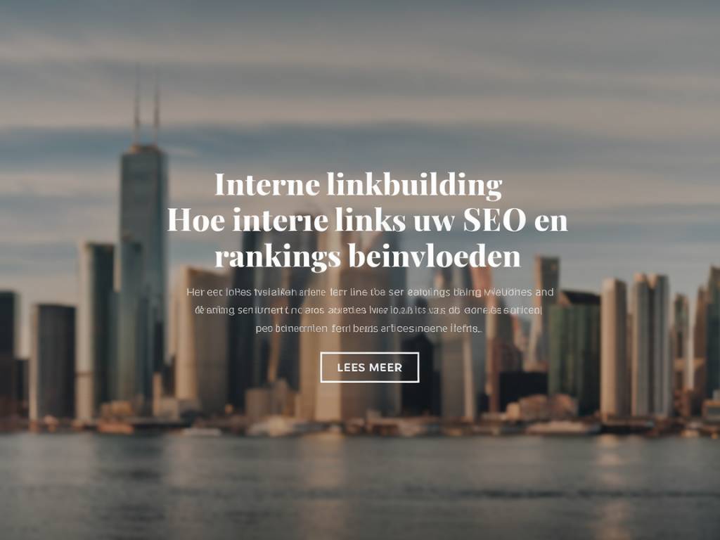 Interne linkbuilding: hoe interne links uw SEO en rankings beïnvloeden